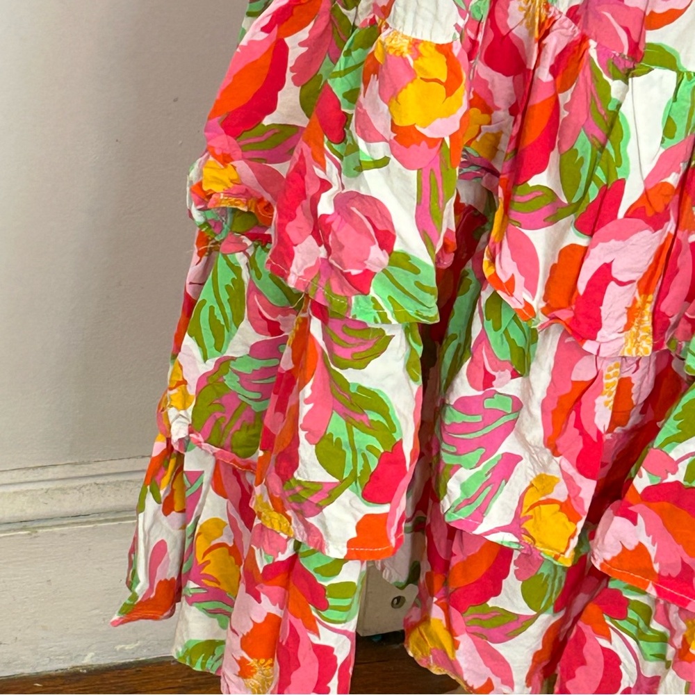 ATL Able the Label Floral Strapless Summer Dress L - Picture 6 of 9